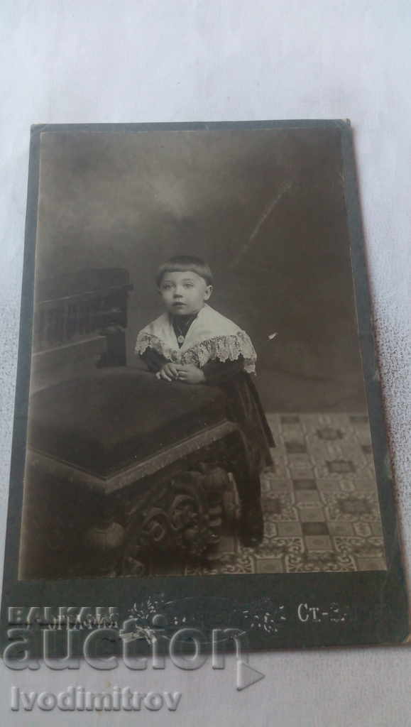 Photo Little girl 1909 Cardboard