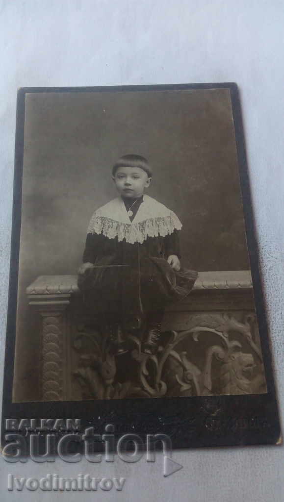 Foto Băiețel 1909 Carton Foto Băiețel 1909 Carton
