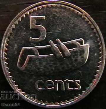 5 cents 1992, Fiji