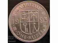 1 rupee 1993, Mauritius