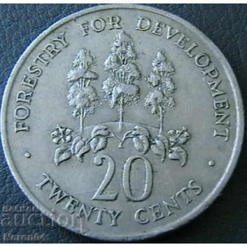 20 cents 1969, Jamaica