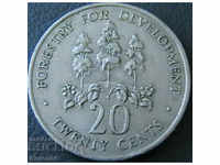 20 cents 1969, Jamaica