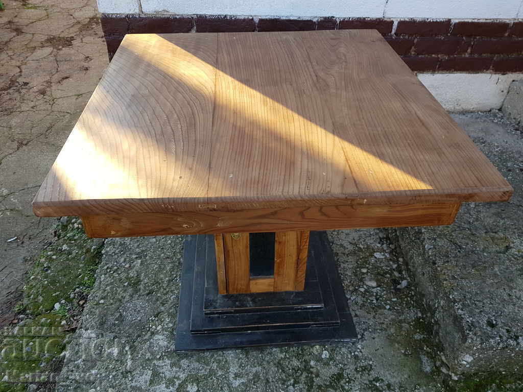 Old table made of elm - 5 Old table made of elm - 5
