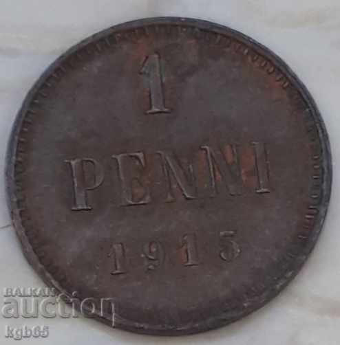 1 penny 1915 Russia for Finland.