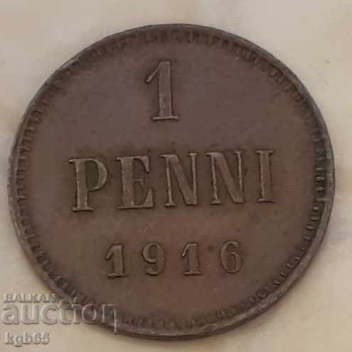 1 penny 1916. Rusia pentru Finlanda.