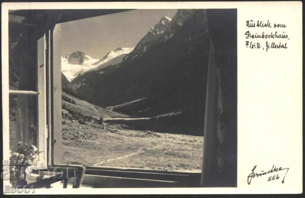 Пощенска картичка Майрхофен преди  1939 от Австрия