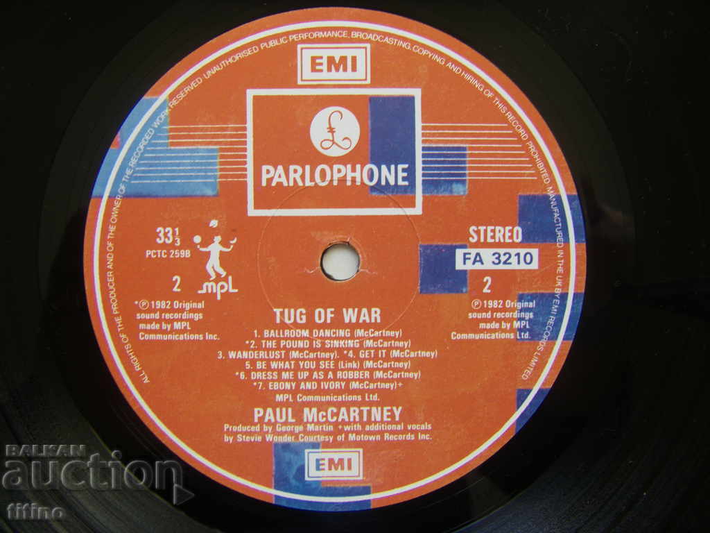 Paul McCartney - Tug Of War, Fame - FA 3210 - 5