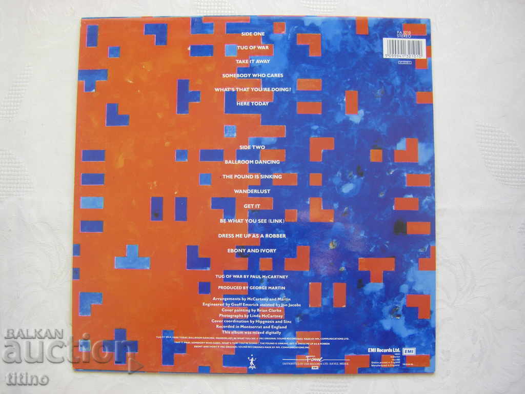 Paul McCartney - Tug Of War, Fame - FA 3210 - 6