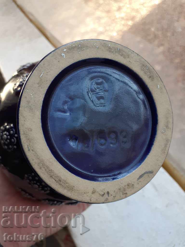 Old German collector's wine jug with ceramic lid - 5 Old German collector's wine jug with ceramic lid - 5