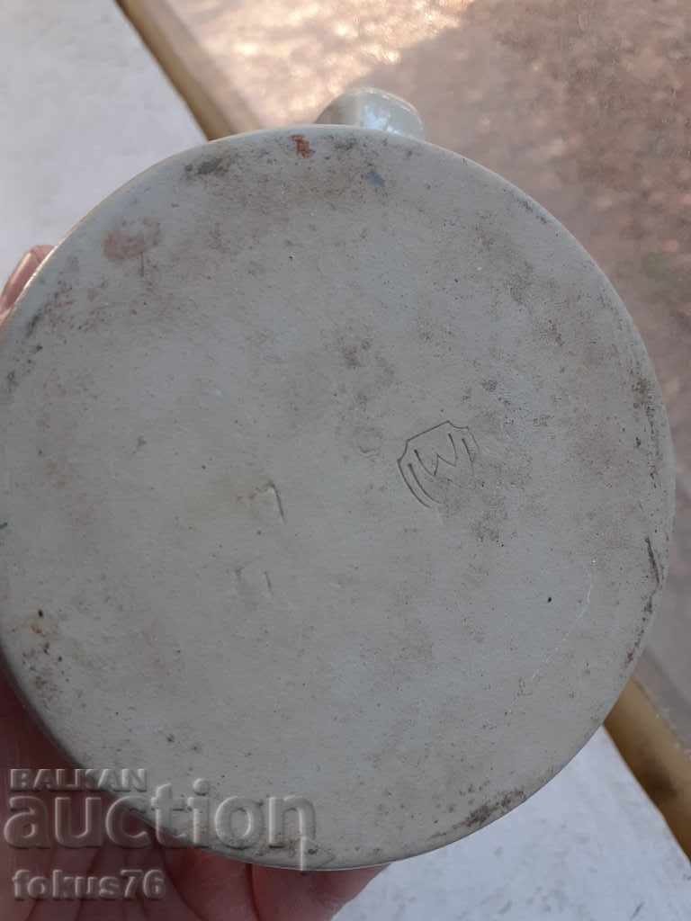 Old German collector's mug with ceramic lid 1964 - 5