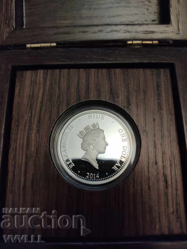 Delivery of 2014 1 dollar. NEW. Coin with Bulgarian motif. Tyukhe. Delivery of 2014 1 dollar. NEW. Coin with Bulgarian motif. Tyukhe.