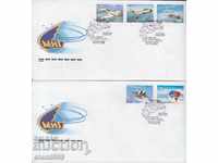 Първодневен Пощенски плик Самолети МИГ Лот 2 плика