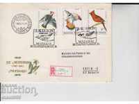 First day Envelope Registered mail Birds