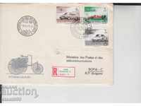 First day Envelope Registered mail Cars