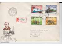 First day Envelope Registered mail Trains