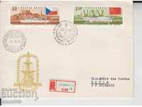 First day Envelope Registered mail Ships