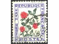 Marca de marcă Rose Flowers 1965 din Franța