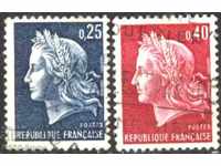 Клеймовани марки Мариана 1967 1969 от Франция