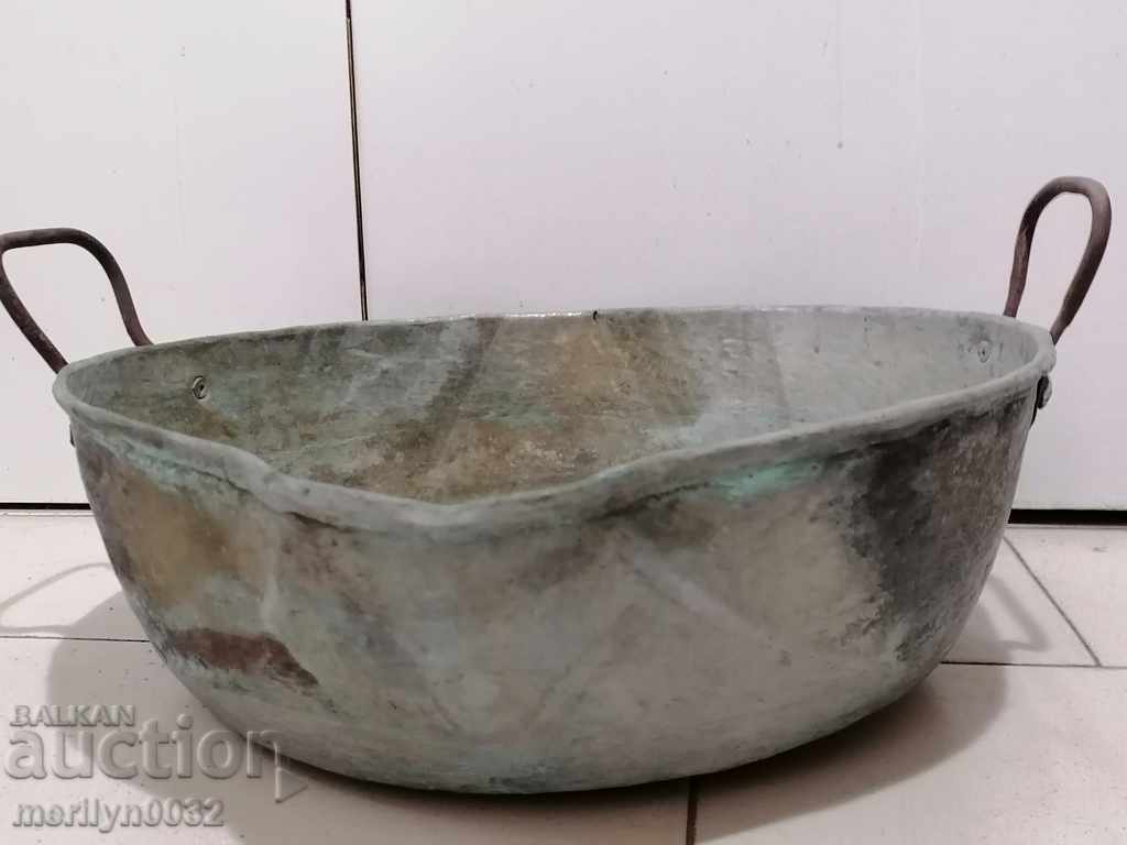 Χάλκινο τηγάνι, χάλκινο τηγάνι, χαλκός, σαχάν, μέλι, τηγάνι με τιμή € 50.30 | 98.38 BGN