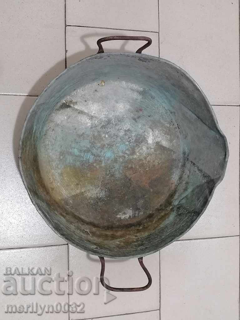 Παράδοση Χάλκινο τηγάνι, χάλκινο τηγάνι, χαλκός, σαχάν, μέλι, τηγάνι