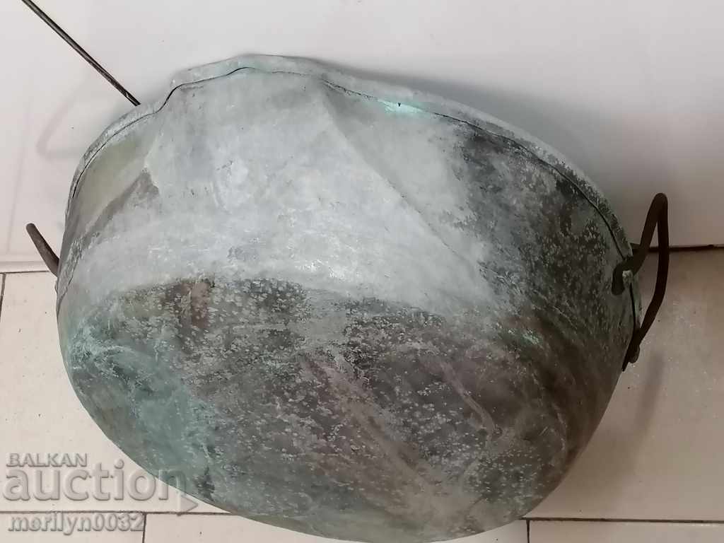 Χάλκινο τηγάνι, χάλκινο τηγάνι, χαλκός, σαχάν, μέλι, τηγάνι - 5