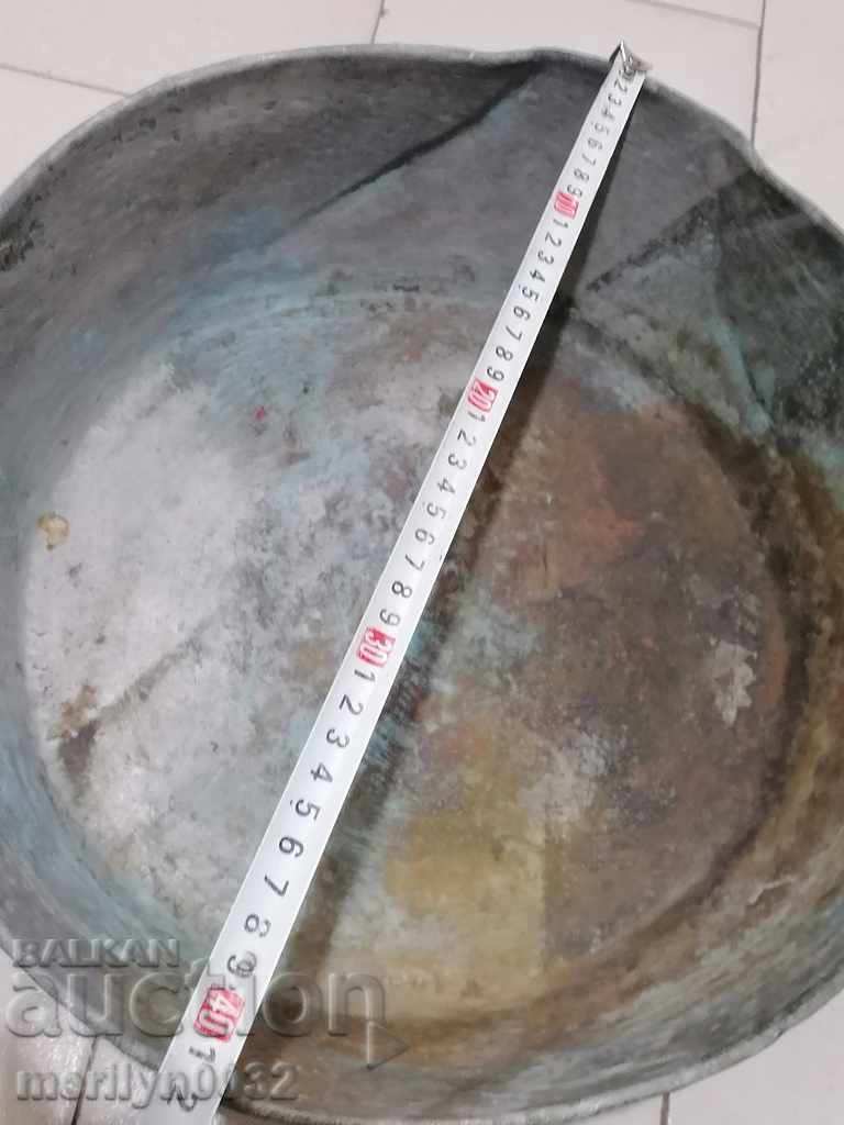 Χάλκινο τηγάνι, χάλκινο τηγάνι, χαλκός, σαχάν, μέλι, τηγάνι - 6