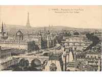 Postcard - Paris, the Eight Bridges and the Eiffel Tower