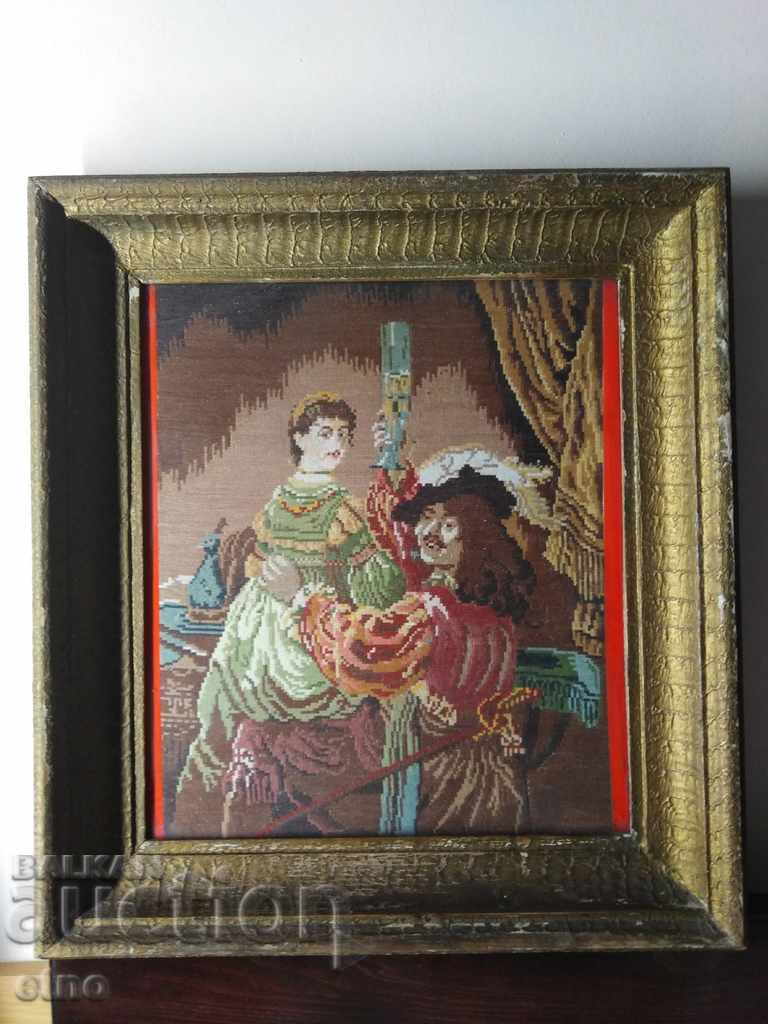 OLD TAPESTRIES "Rembrandt and Saskia"