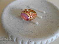 Class! RUBBER SILVER RING, 925 SILVER, GOLD