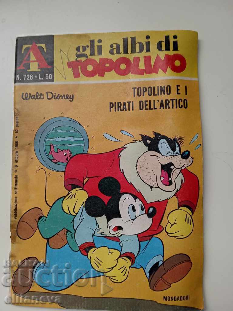 παιδικό βιβλίο TOPOLINO 1968 50 σελ