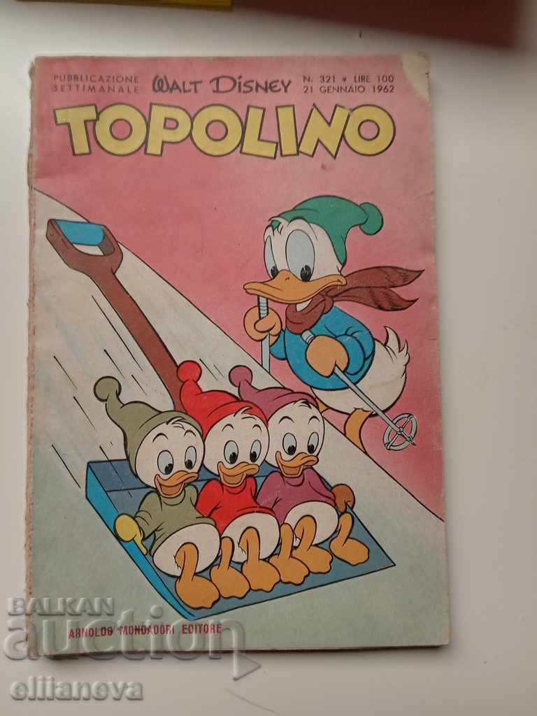 children's book TOPOLINO 1962 132 pages