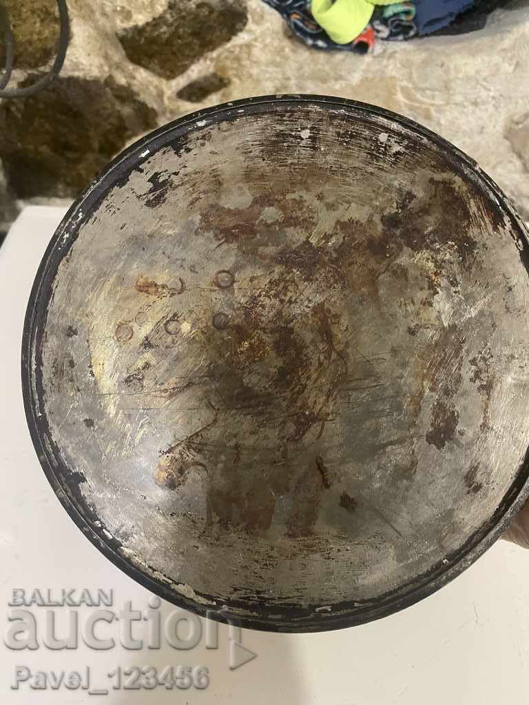 Auction old metal vessel Auction old metal vessel