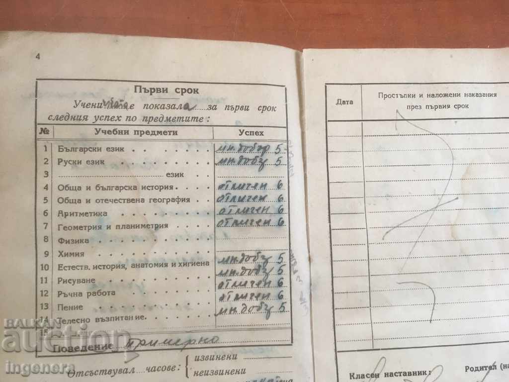 Auction STUDENT BOOK-1945 Auction STUDENT BOOK-1945