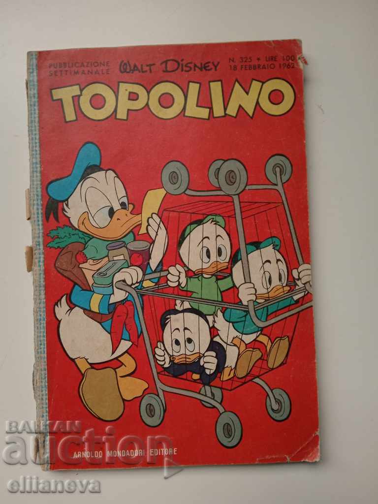 παιδικό βιβλίο TOPOLINO 1962