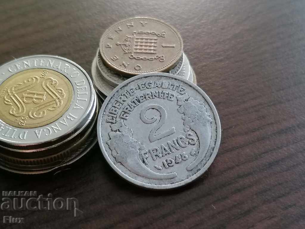 Monedă - Franța - 2 franci 1948