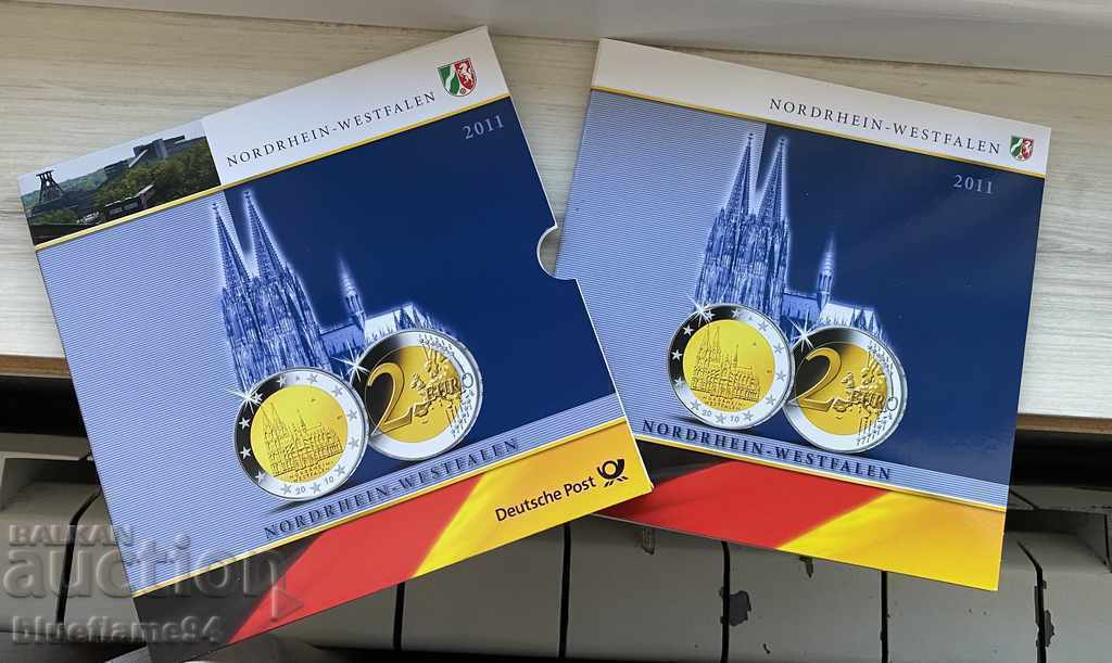 2 euro Germania 2011 cu timbre poștale