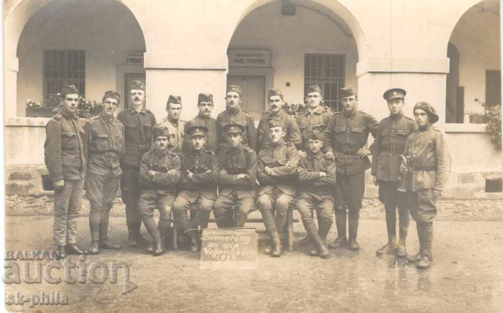 Пощенска картичка - Военна - Чешки войници