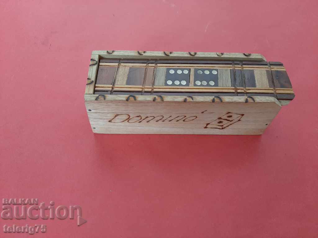Auction  Children's Wooden Domino Souvenir from Havana-Cuba-2005