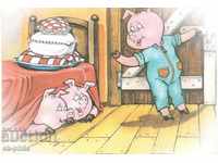 Postcard - The Three Little Pigs