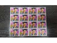 Lot of 16 stamps - Elvis Presley 1993 from the USA