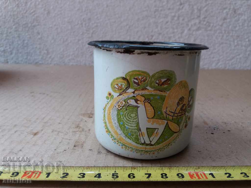 SOC. ENAMELED TEA CUP, COFFEE with price 2.49 BGN | € 1.27 SOC. ENAMELED TEA CUP, COFFEE with price 2.49 BGN | € 1.27