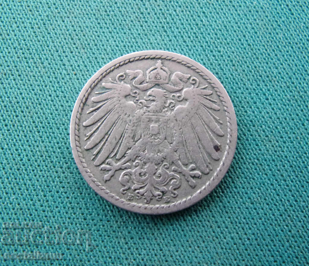 Германия Райх 5 Пфенниг 1895 E Very Rare с цена € 17.90 | 35.01 лв.