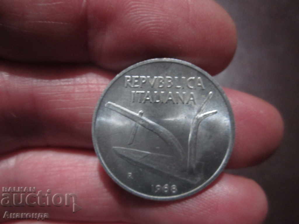 1968 Italia - 10 lire sterline -