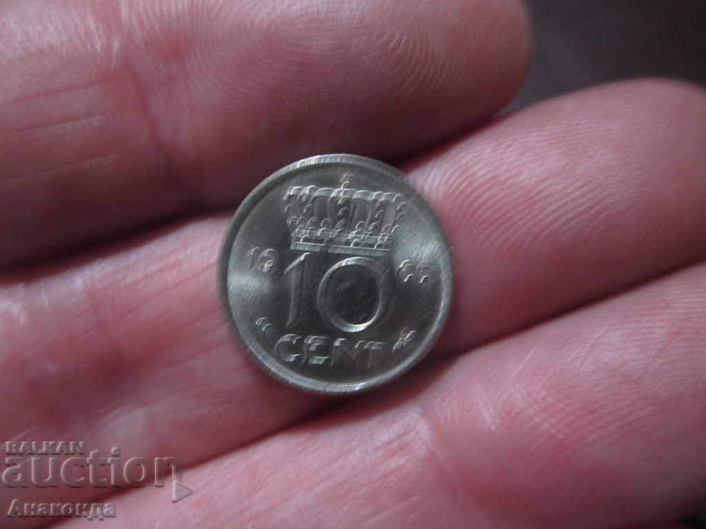 1964 Netherlands 10 cents