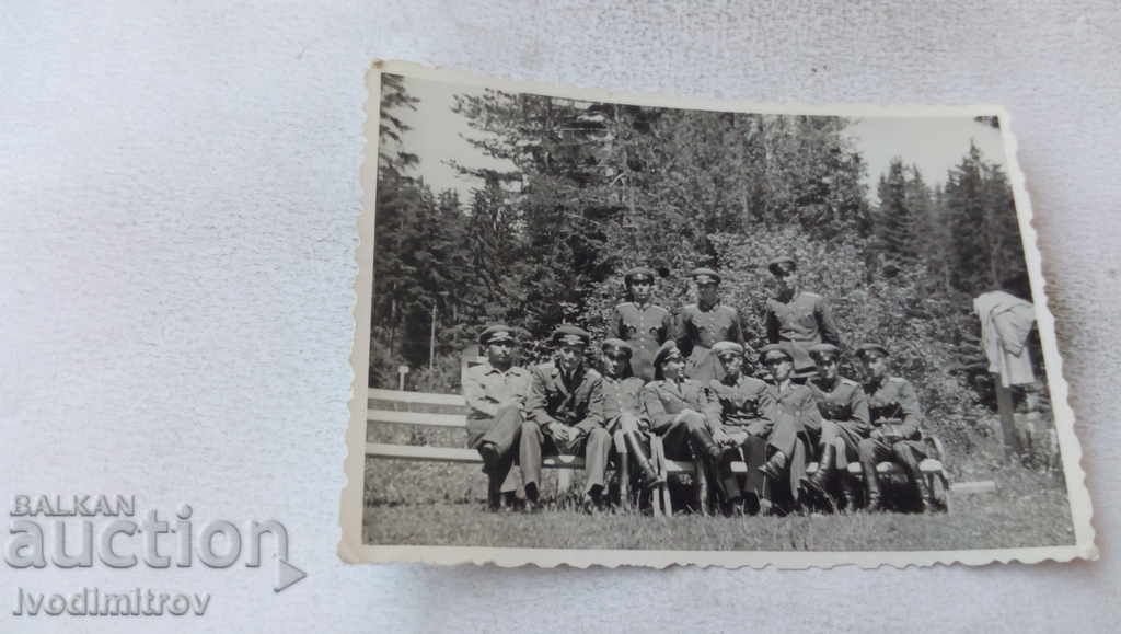 Снимка Боровец Офицери на пейки 1949