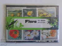 LOT 10 MARMIE POSTALE-URSS-FLORA