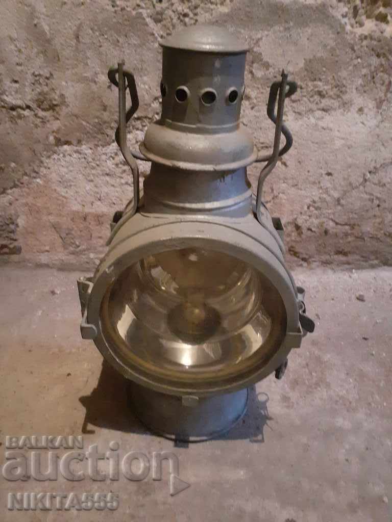 German old railway lantern
