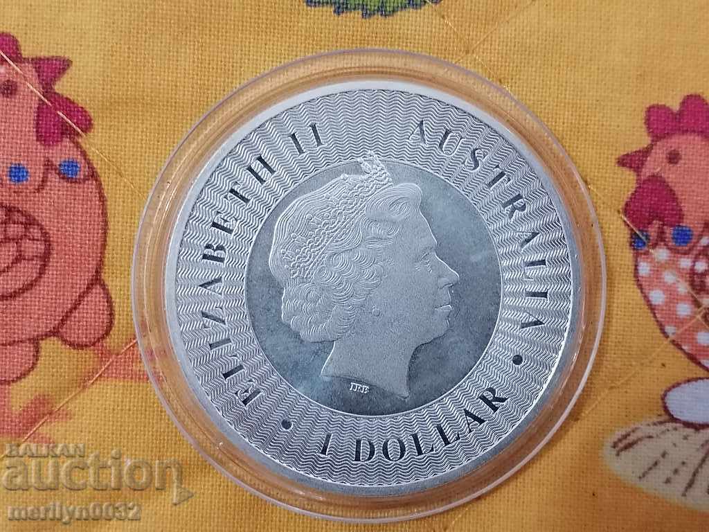 Сребърна монета 1 долар Австралия  2017год 9999/10000 сребро