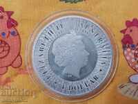 Moneda de argint 1 dolar Australia 2017 9999/10000 argint