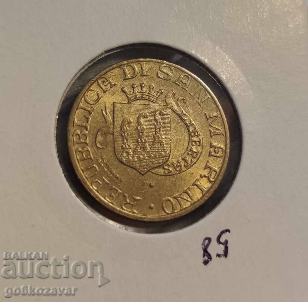San Marino 200 pounds 1989 with price 6.60 BGN | € 3.37
